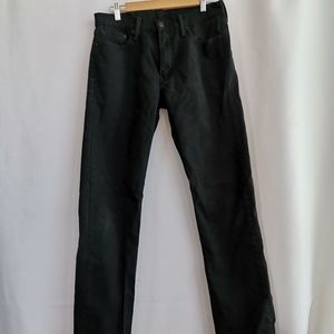 Levi's 513 Slim Straight Black Jeans 32*32